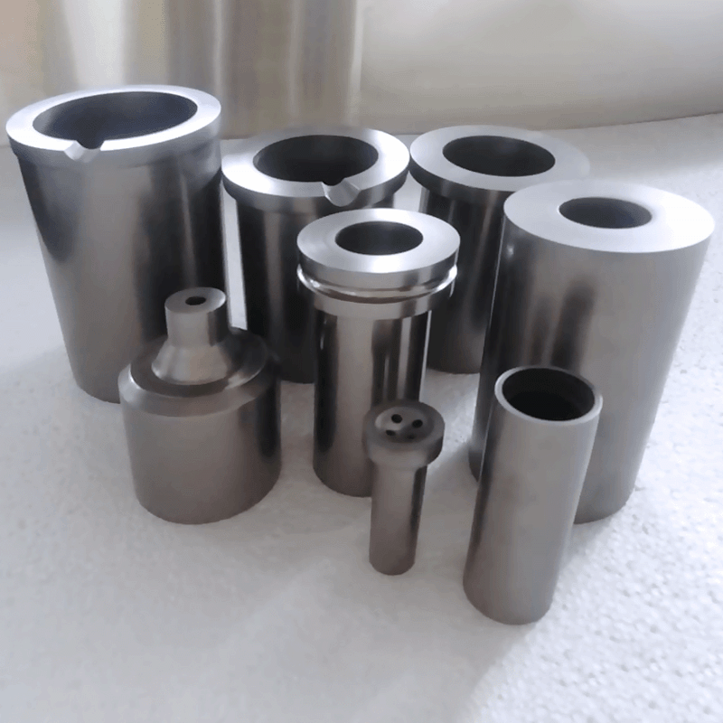 Crisol de grafito para fundición de metling de plata dorada