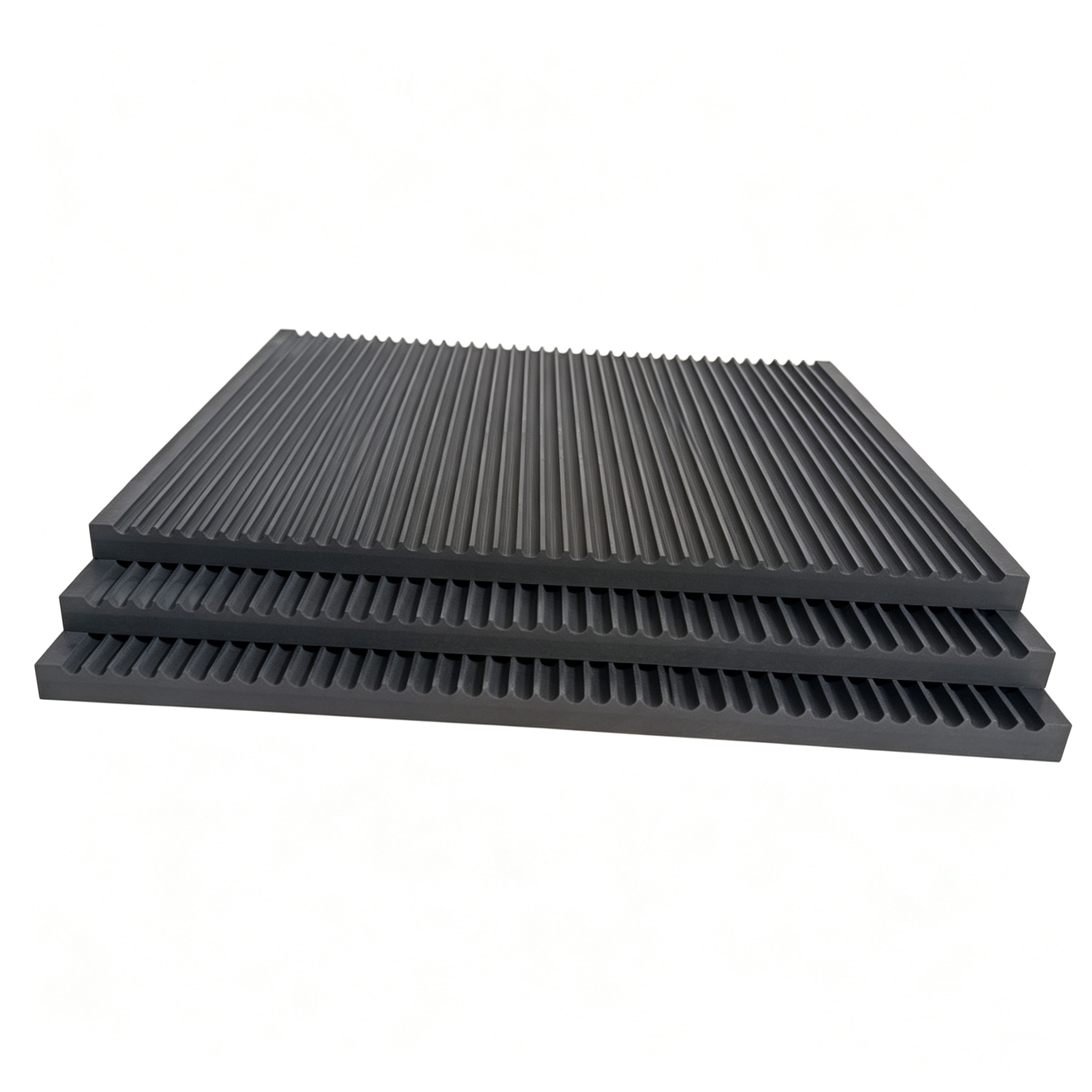 Placas de grafito ranuradas para guía de flujo | Placas de grafito ranuradas de alta pureza diseñadas específicamente para equipos de vacío CVD de semiconductores - NHD Carbon