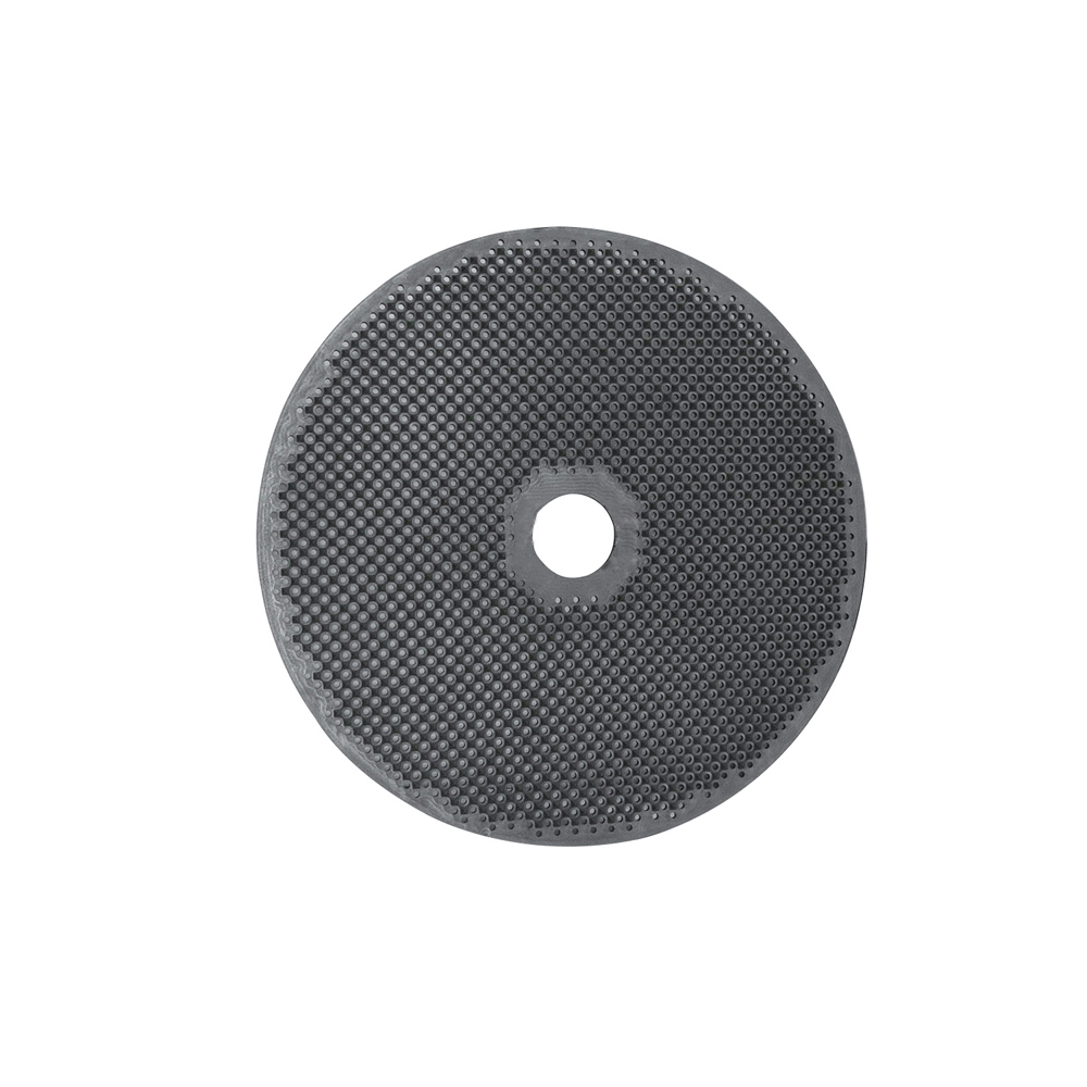 Disco de grafito perforado personalizado con orificio central y orificios de posicionamiento de bordes, bandeja de sinterizaci&oacute;n de grafito isost&aacute;tico de alta pureza para horno de vac&iacute;o, alineaci&oacute;n precisa de orificios para apilamiento de m&uacute;ltiples capas