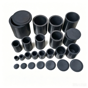 Crisol de grafito de superficie plana para fundir oro y plata | Tamaños personalizados 1-100 kg | Carbono NHD