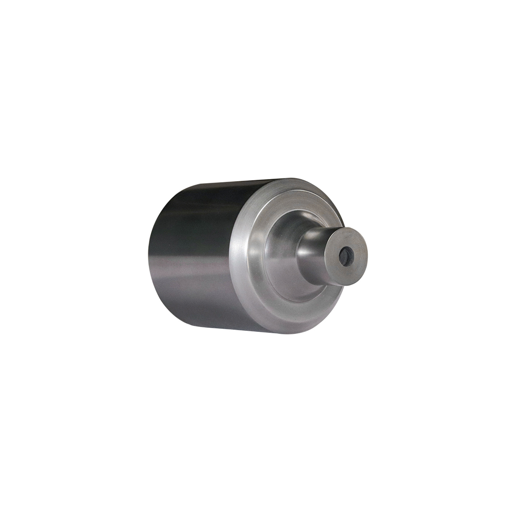 Crisol de grafito con dise&ntilde;o de hombro inverso de vista lateral, cuerpo de grafito engrosado con orificio c&oacute;nico central, consumible duradero para horno de fundici&oacute;n de metales industrial