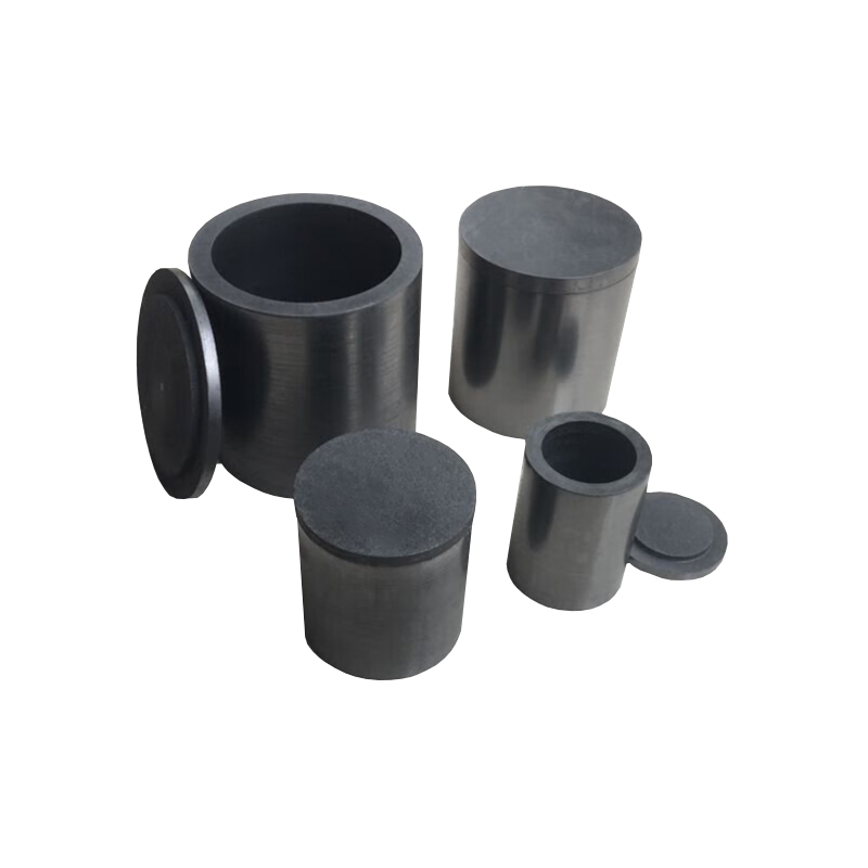Crisol de grafito de superficie plana para fundir oro y plata | Tamaños personalizados 1-100 kg | Carbono NHD