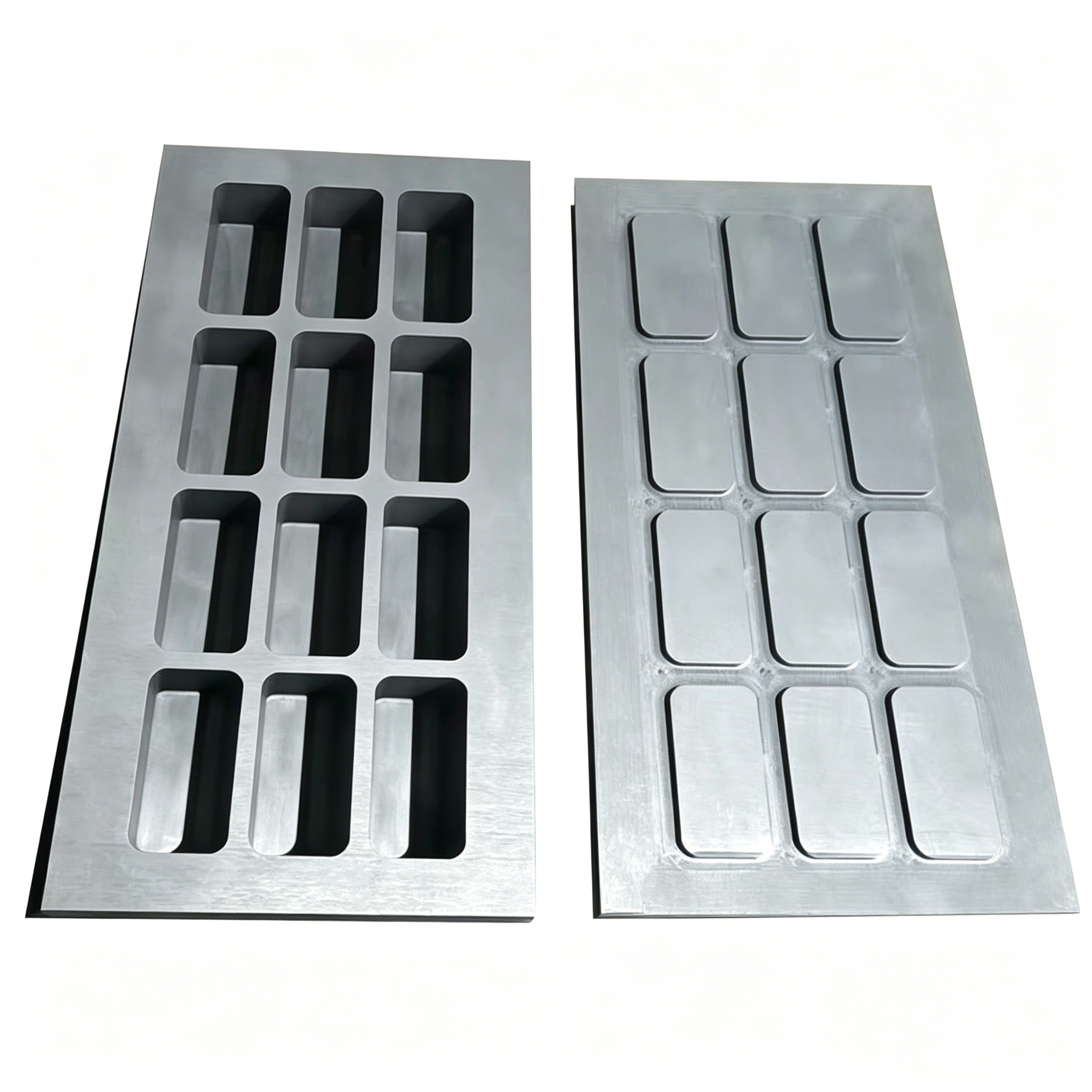 Lingoteras de grafito multicámara de alta densidad: moldes especializados para la fundición y fundición de oro, plata, cobre y aluminio 
