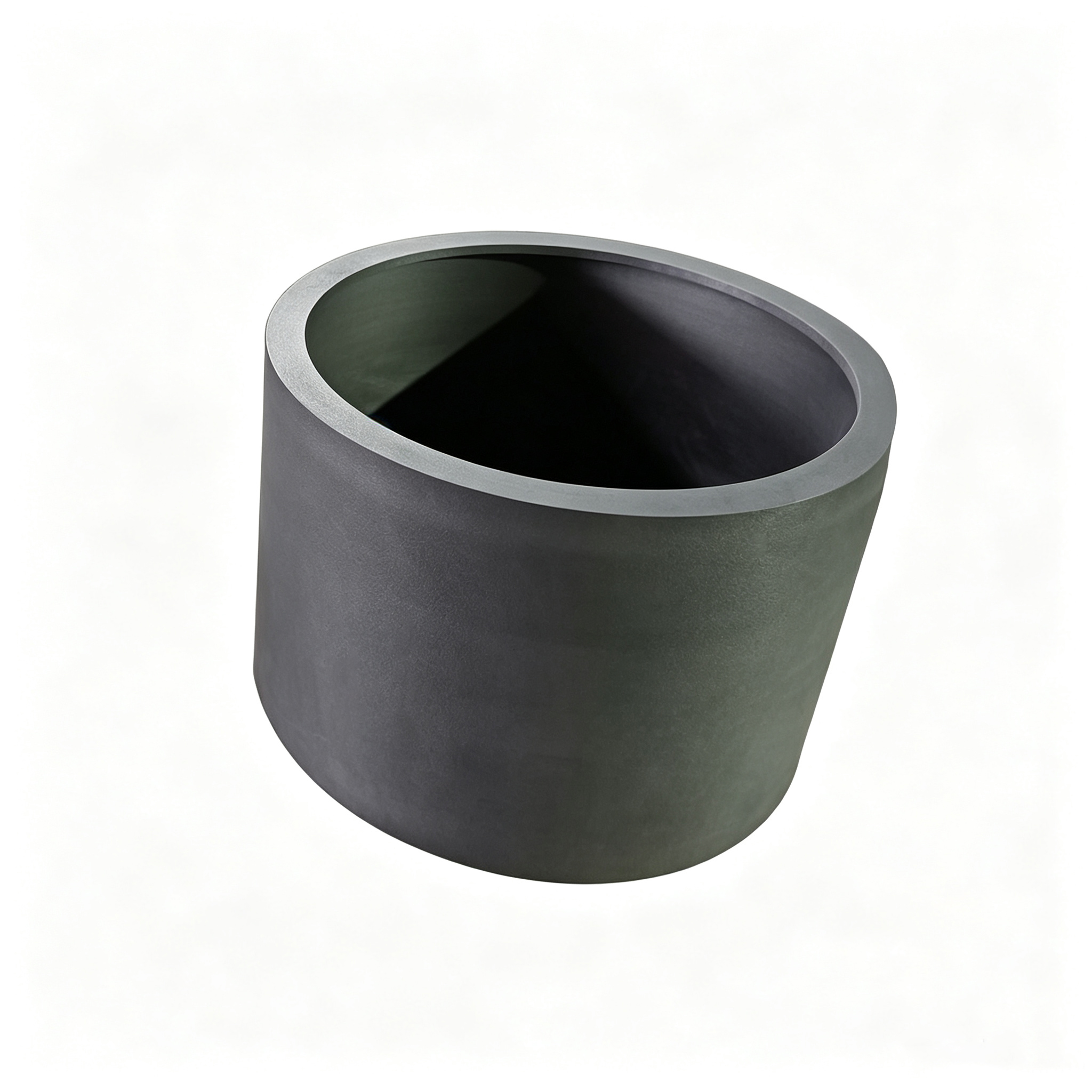 Crisol de grafito cil&iacute;ndrico est&aacute;ndar, recipiente de fusi&oacute;n industrial de pared gruesa para aluminio cobre oro plata, material de grafito isost&aacute;tico de alta pureza con superficie interior lisa, NHD Carbon directo de f&aacute;brica