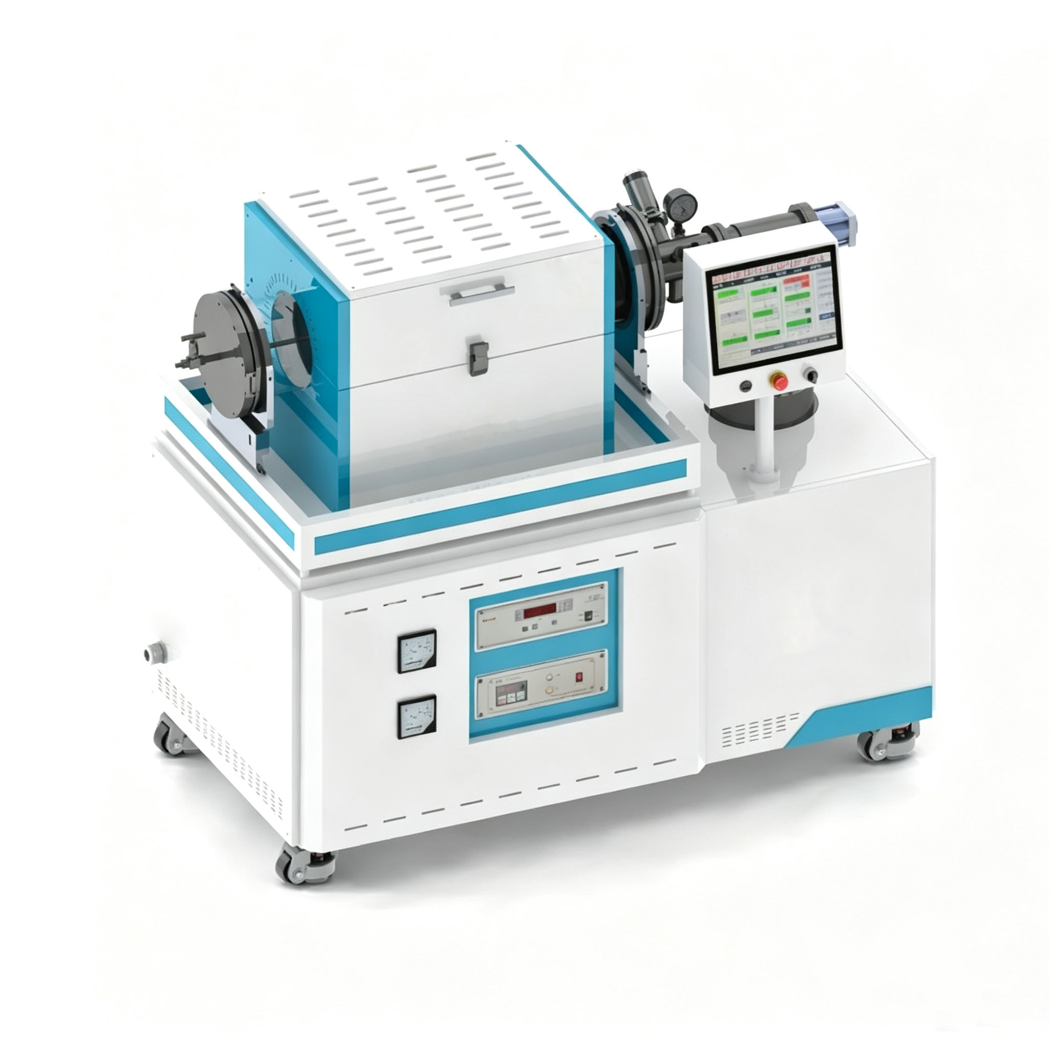 Equipo de horno de soldadura al vac&iacute;o industrial con sistema de control digital, disco perforado de grafito Ningheda utilizado como bandeja de sinterizaci&oacute;n de alta temperatura dentro de la c&aacute;mara de vac&iacute;o, m&aacute;quina de tratamiento t&eacute;rmico de precisi&oacute;n