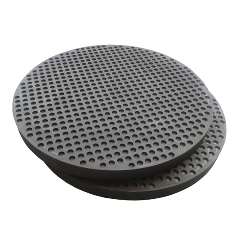 Pila de discos de grafito perforado de alta densidad para sinterizaci&oacute;n de carburo de tungsteno, placa de carbono porosa perforada con precisi&oacute;n CNC con patr&oacute;n de orificios uniforme, fabricada por Ningheda New Material