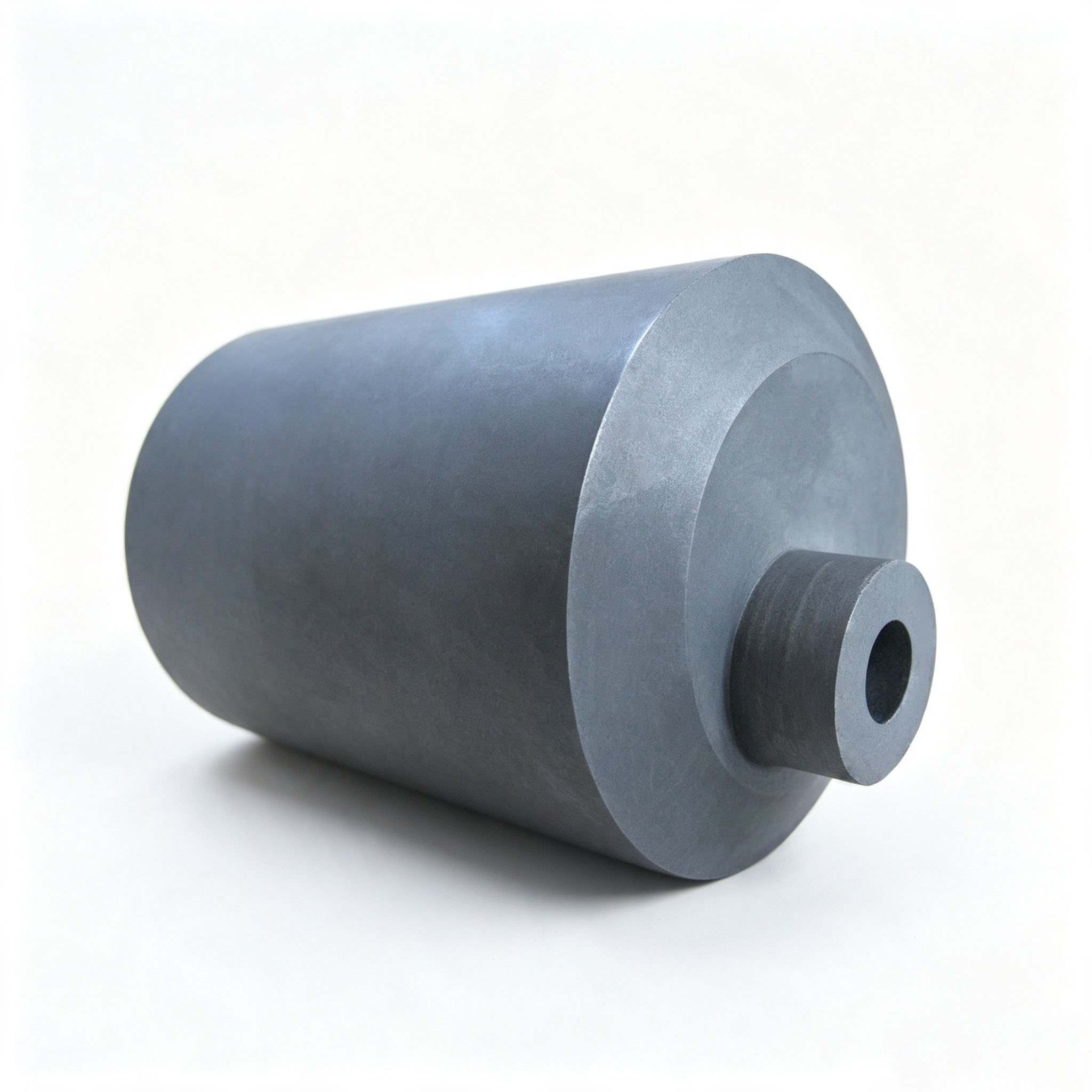 Crisol de grafito personalizado horizontal largo con columna de orificio superior integrada, estable t&eacute;rmico de choque para fusi&oacute;n de metales preciosos